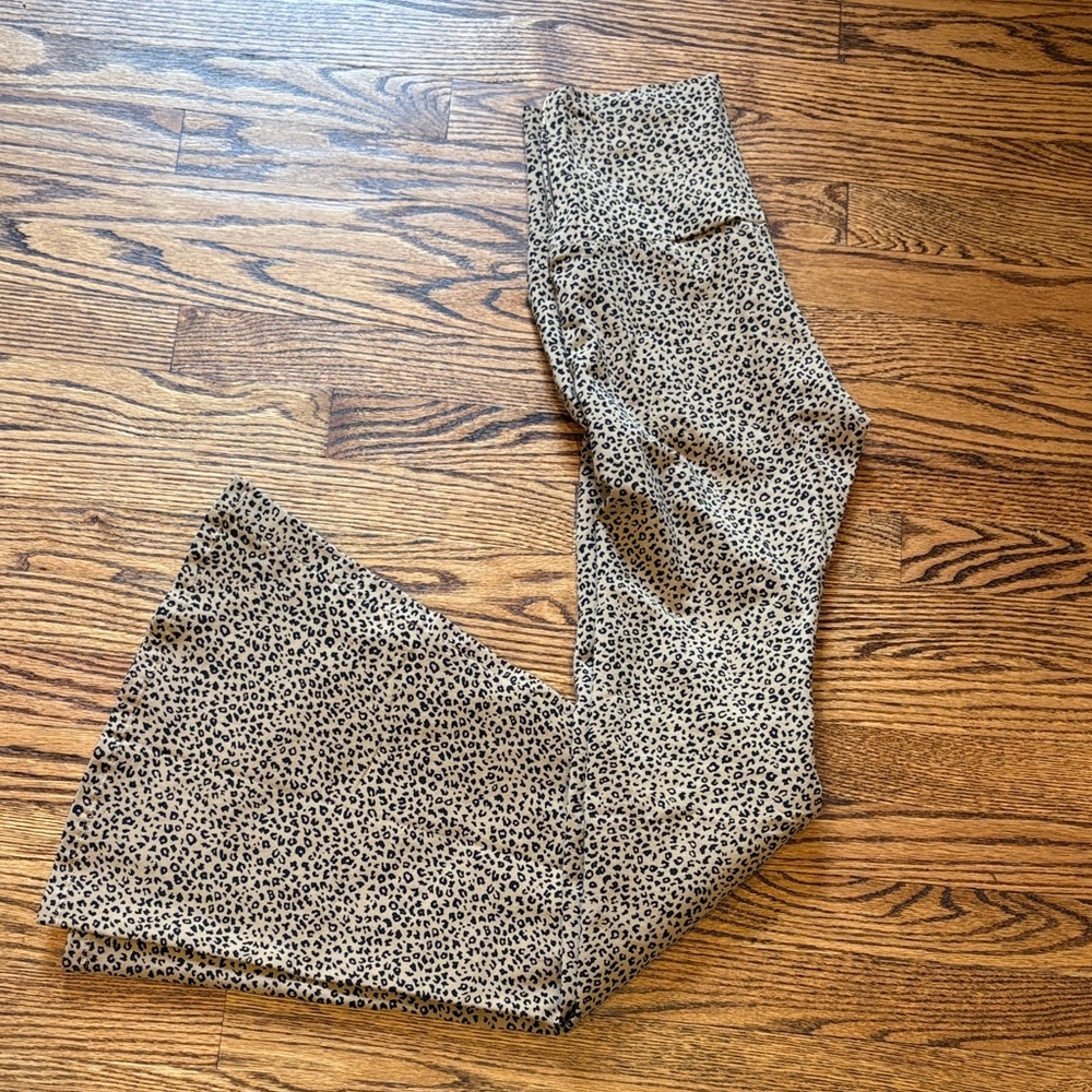 Leopard Print Flare Pants